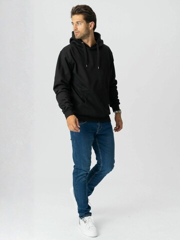 TEESHOPPEN Pullover ' Hoodie ' i sort