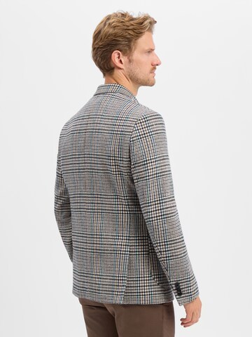 Coupe slim Veste de costume Finshley & Harding London en beige