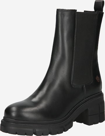 Apple of Eden Chelsea boots 'Peggy' in Black: front