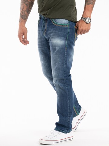 Rock Creek Loosefit Jeans in Blau