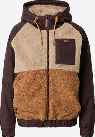 Iriedaily Between-Season Jacket in Brown: front