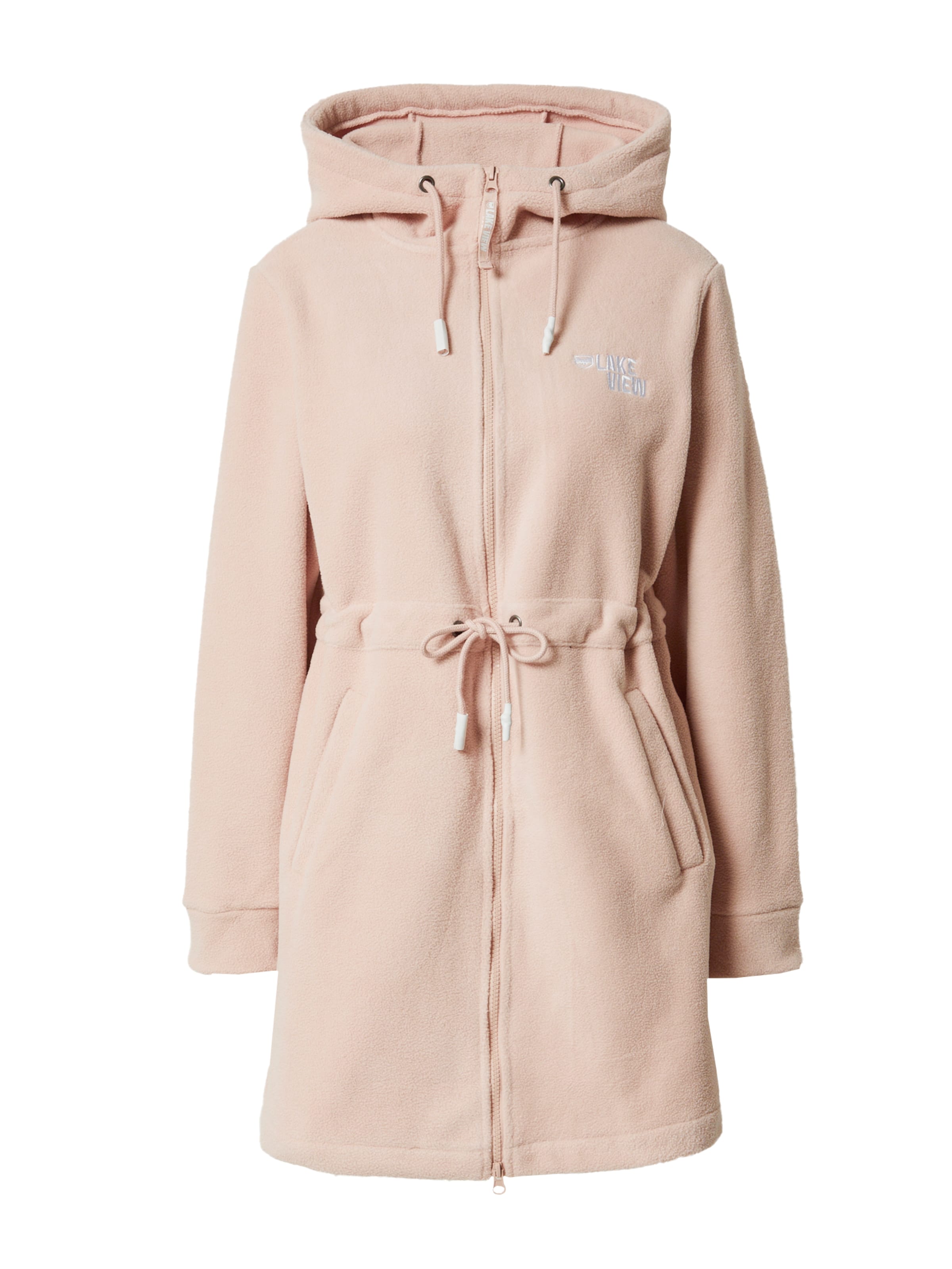 Lake View Mantel 'Greta' in Pink: Vorderseite