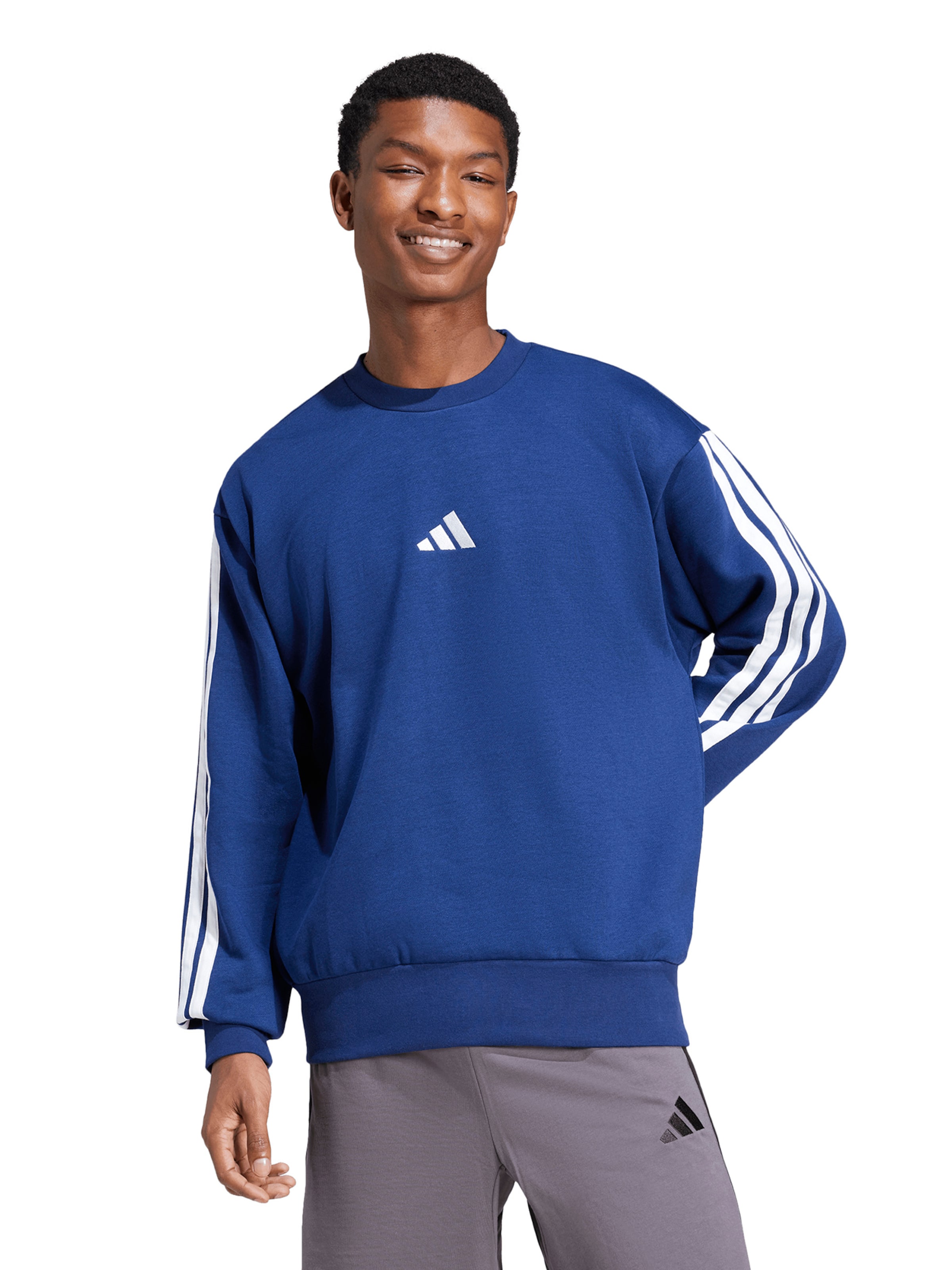 zils ADIDAS SPORTSWEAR Sportiska tipa džemperis: no priekšpuses