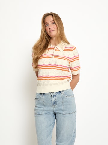 Peppercorn - Top 'Nara' en beige: frente