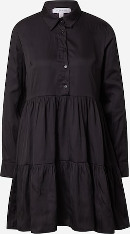 NU-IN Shirt Dress in Black: front