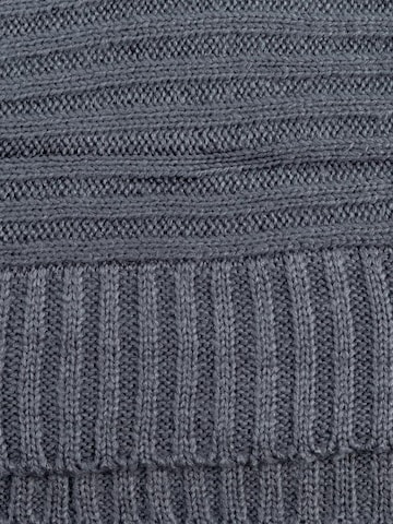 Passigatti Wrap 'Wolliger Strickschal gerippt' in Grey