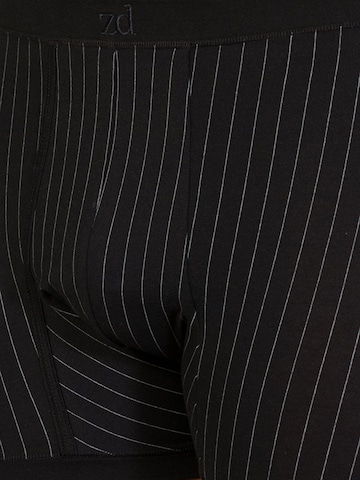 Boxers 'Helios prinstriped fly front boxer' zd ZERO DEFECTS en noir