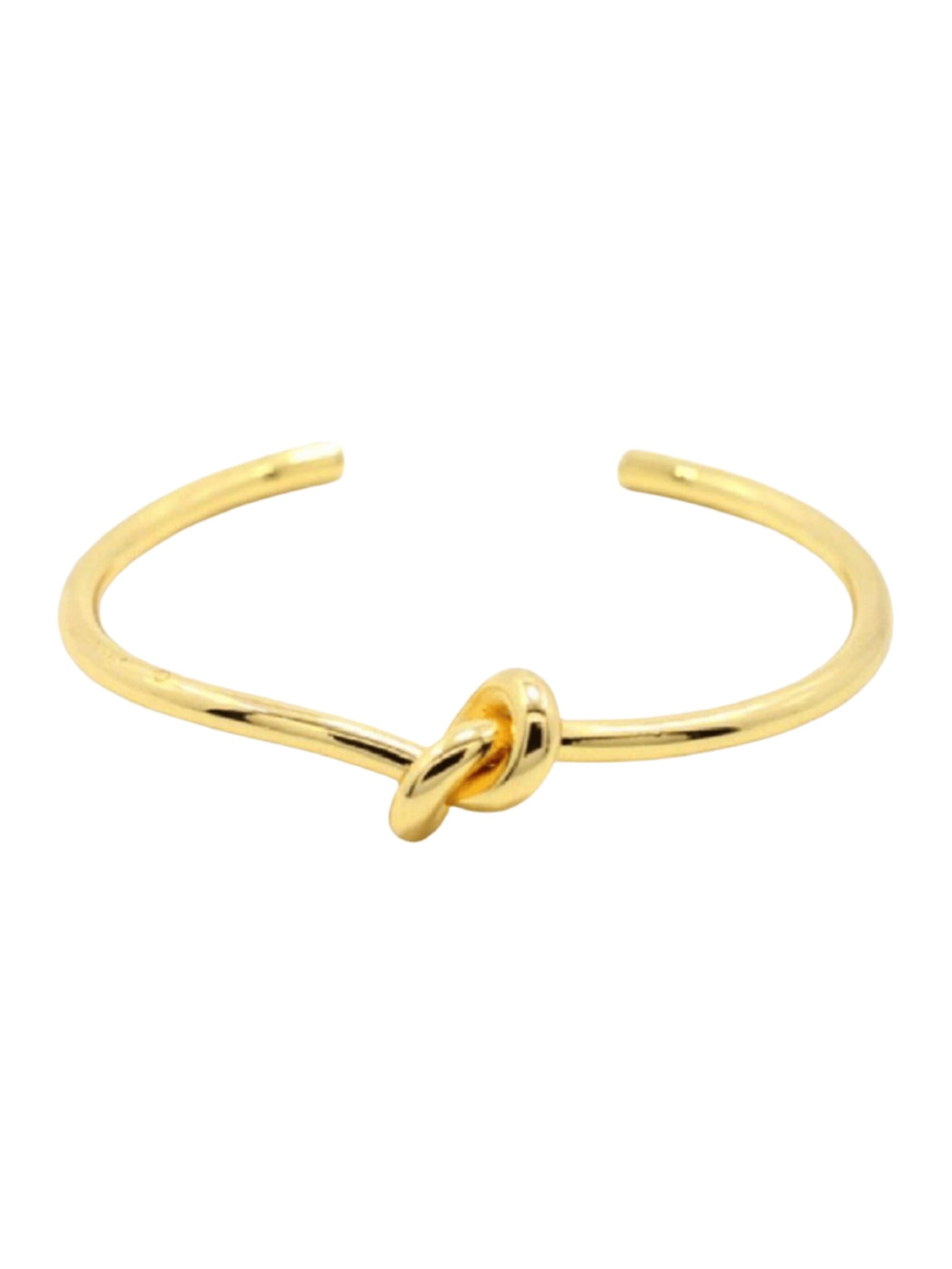 Engelsinn Bracelet 'Knot mit Schmuckbox' in Gold: front
