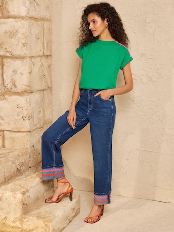 Maglietta di love & roses in verde