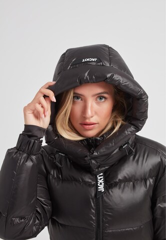 JACK1T Mantel 'Ez' in Schwarz