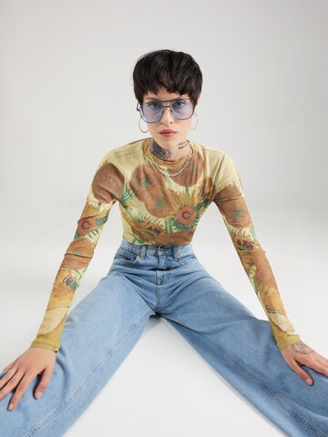 TOPSHOP Shirt 'National Gallery Van Gog' in Gelb: Vorderseite