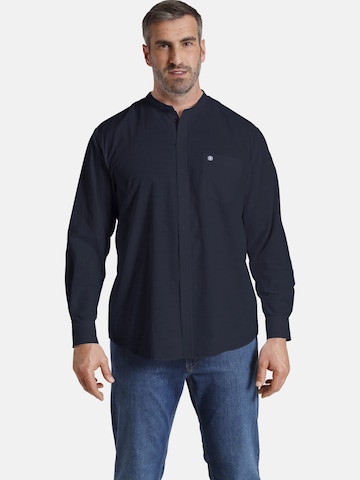 Jan Vanderstorm Regular fit Button Up Shirt 'Kallu' in Blue: front
