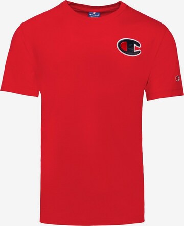 Champion Authentic Athletic Apparel T-Shirt 'Crewneck' in Rot: predná strana