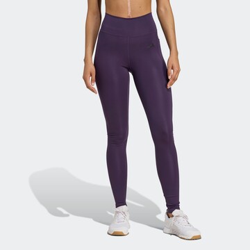 ADIDAS PERFORMANCE Skinny Sporthose 'Opt Ess' in Lila: Vorderseite