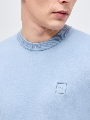 BOSS Trui 'Kanovano_S' in Blauw