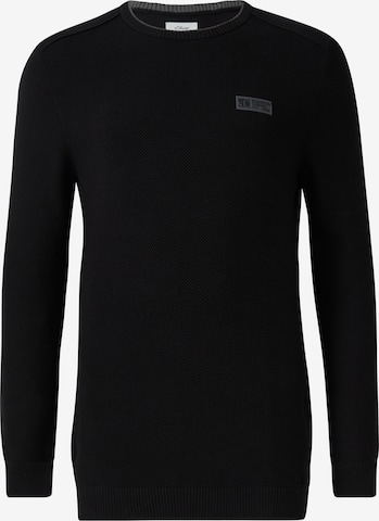 s.Oliver Pullover in Schwarz: Vorderseite