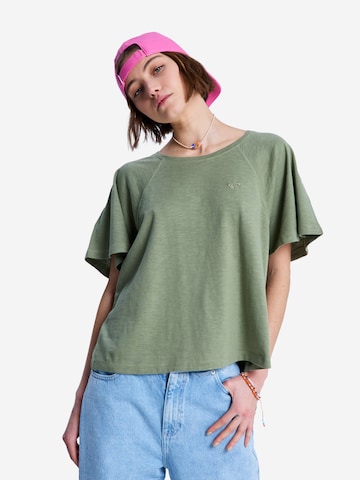 ROXY Shirt 'Time For Palm Tree' in Green