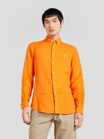 Polo Ralph Lauren Tavaline suurus Triiksärk, värv oranž: eest vaates