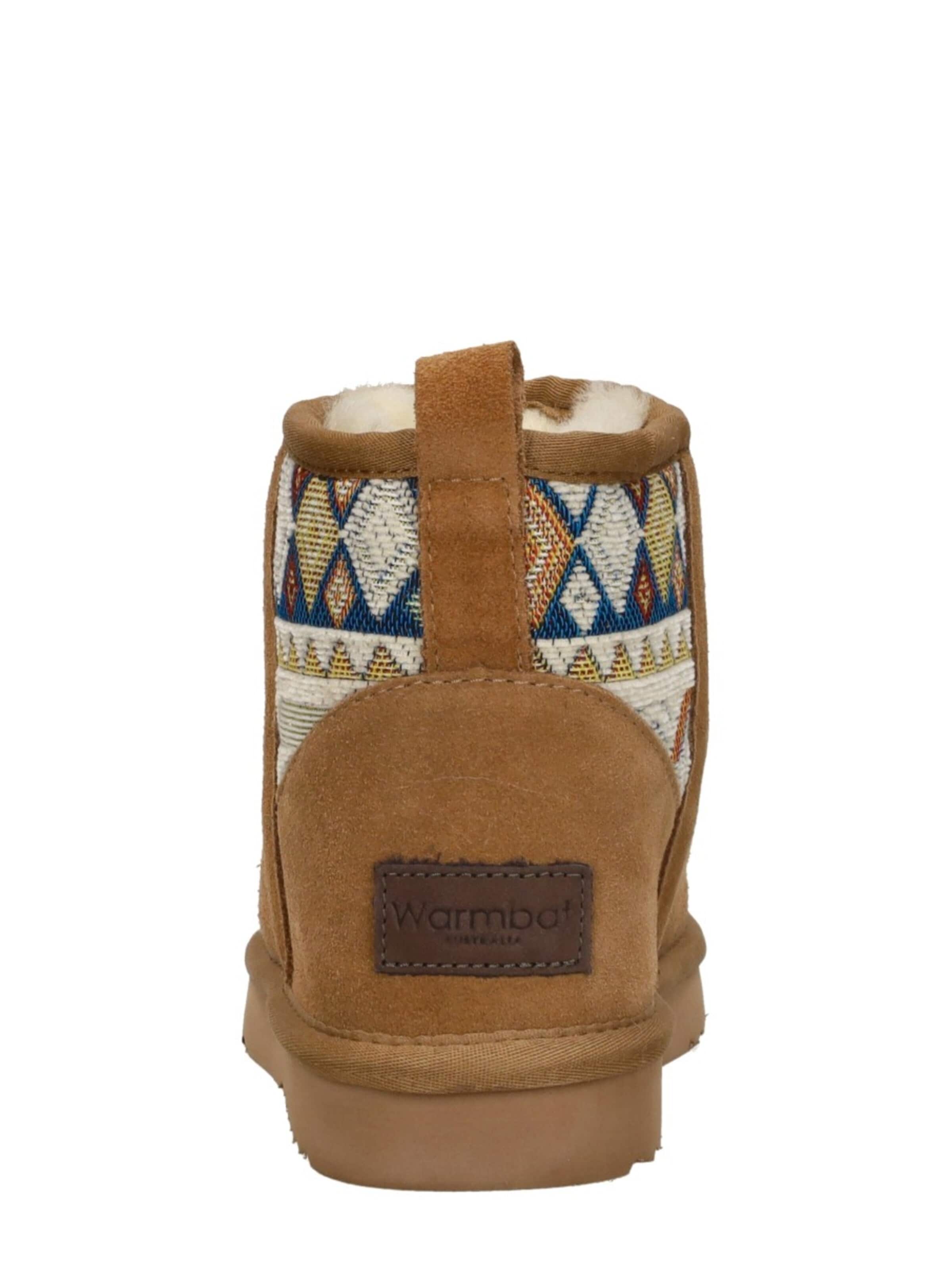 Warmbat Boots 'Wallaby-Print' in Brown