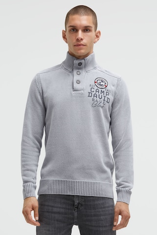 CAMP DAVID Sweater in Grey: front