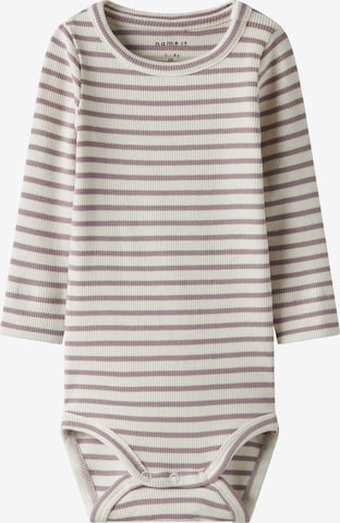 Barboteuse / body 'NBNBani' NAME IT en violet : devant