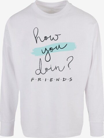 ABSOLUTE CULT Shirt 'Friends - How You Doin' in Weiß: predná strana