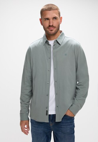 Street One MEN Regular Fit Hemd in Grün: Vorderseite