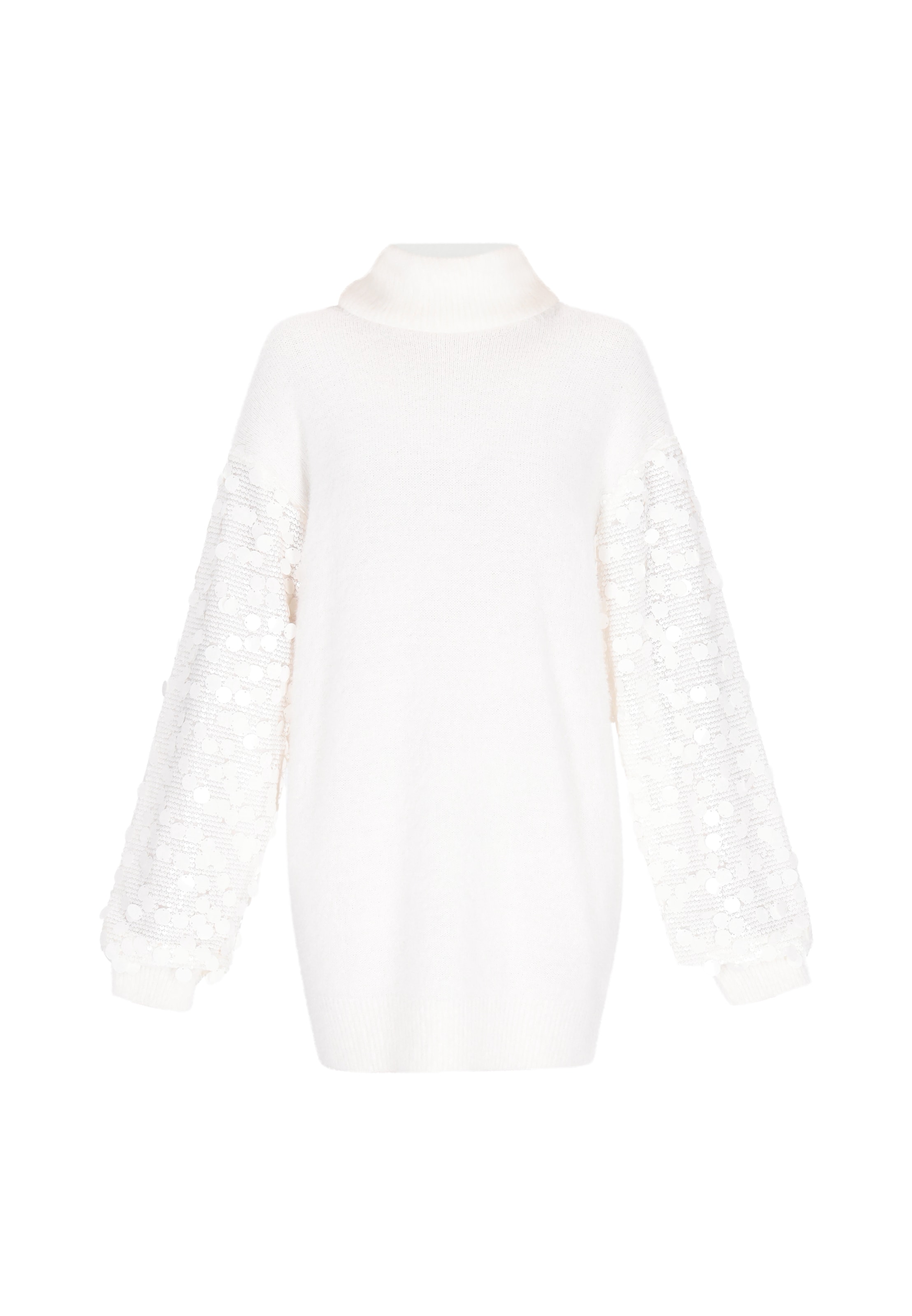 IZIA Плетена рокля в бяло: отпред