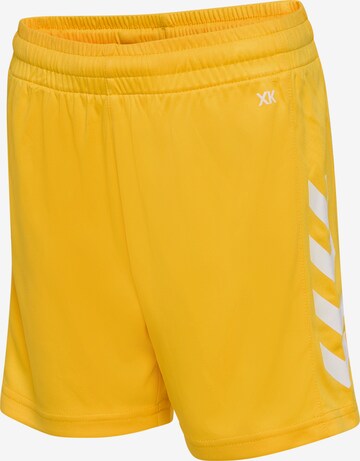 Hummel Regular Workout Pants in Yellow