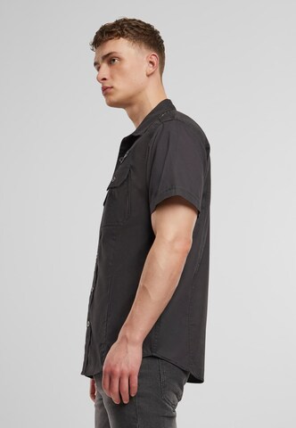 Brandit Regular fit Button Up Shirt 'Luis' in Black