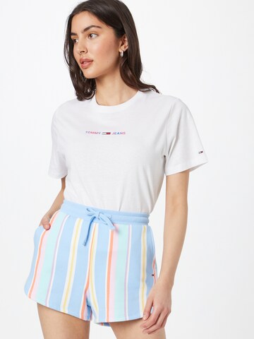 T-shirt Tommy Jeans en blanc : devant