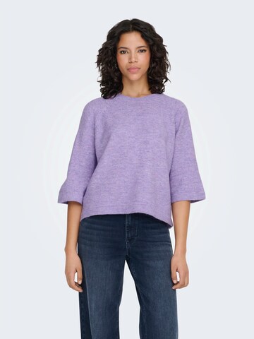 ONLY Свитер 'ONLSimoni' в Лиловый: спереди
