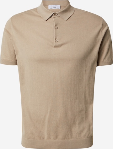 DAN FOX APPAREL - Camiseta 'Jay' en beige: frente