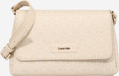 Calvin Klein Pleca soma, krāsa - bēšs / balts, Preces skats