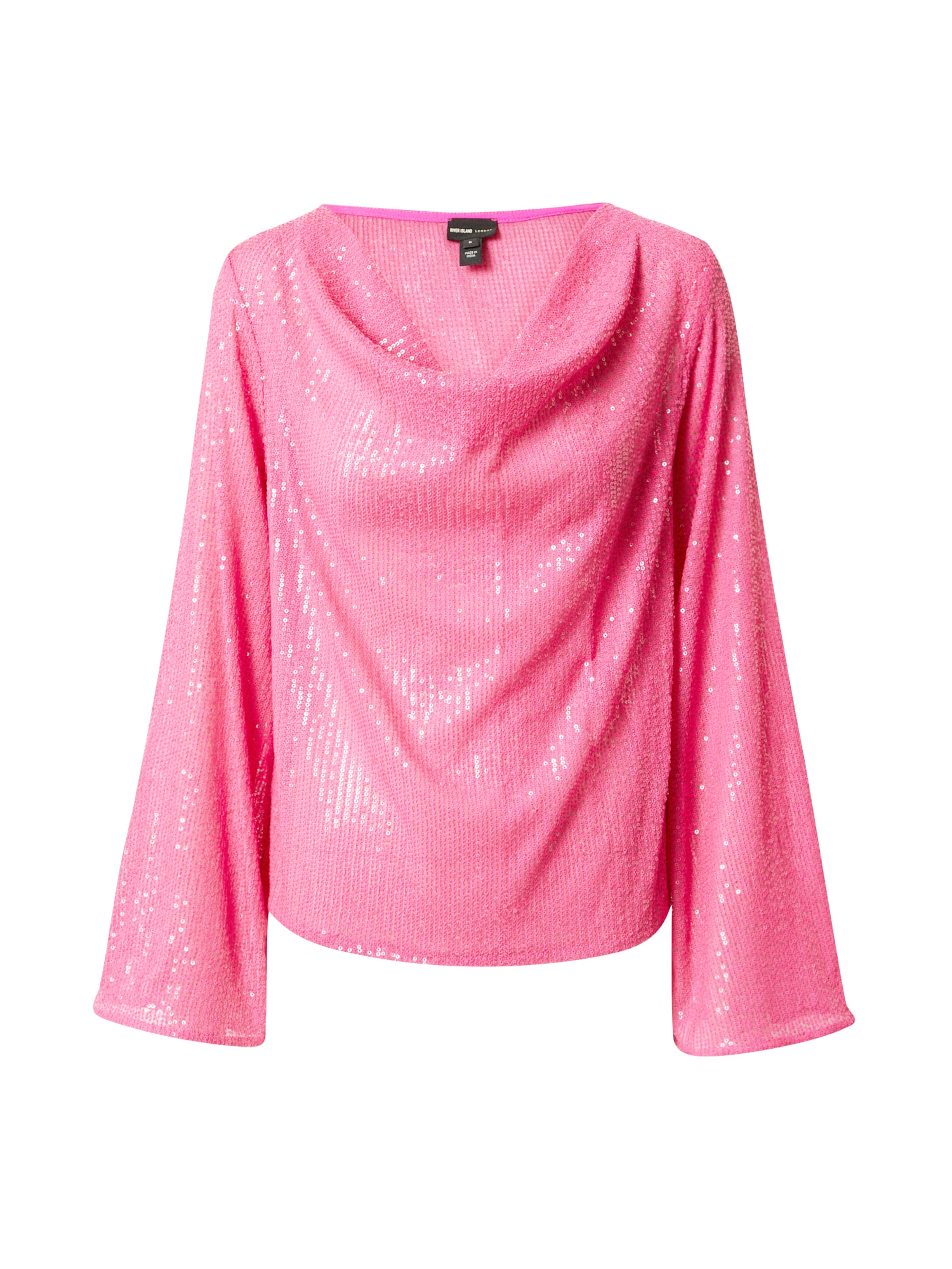 River Island - Camiseta en rosa: frente