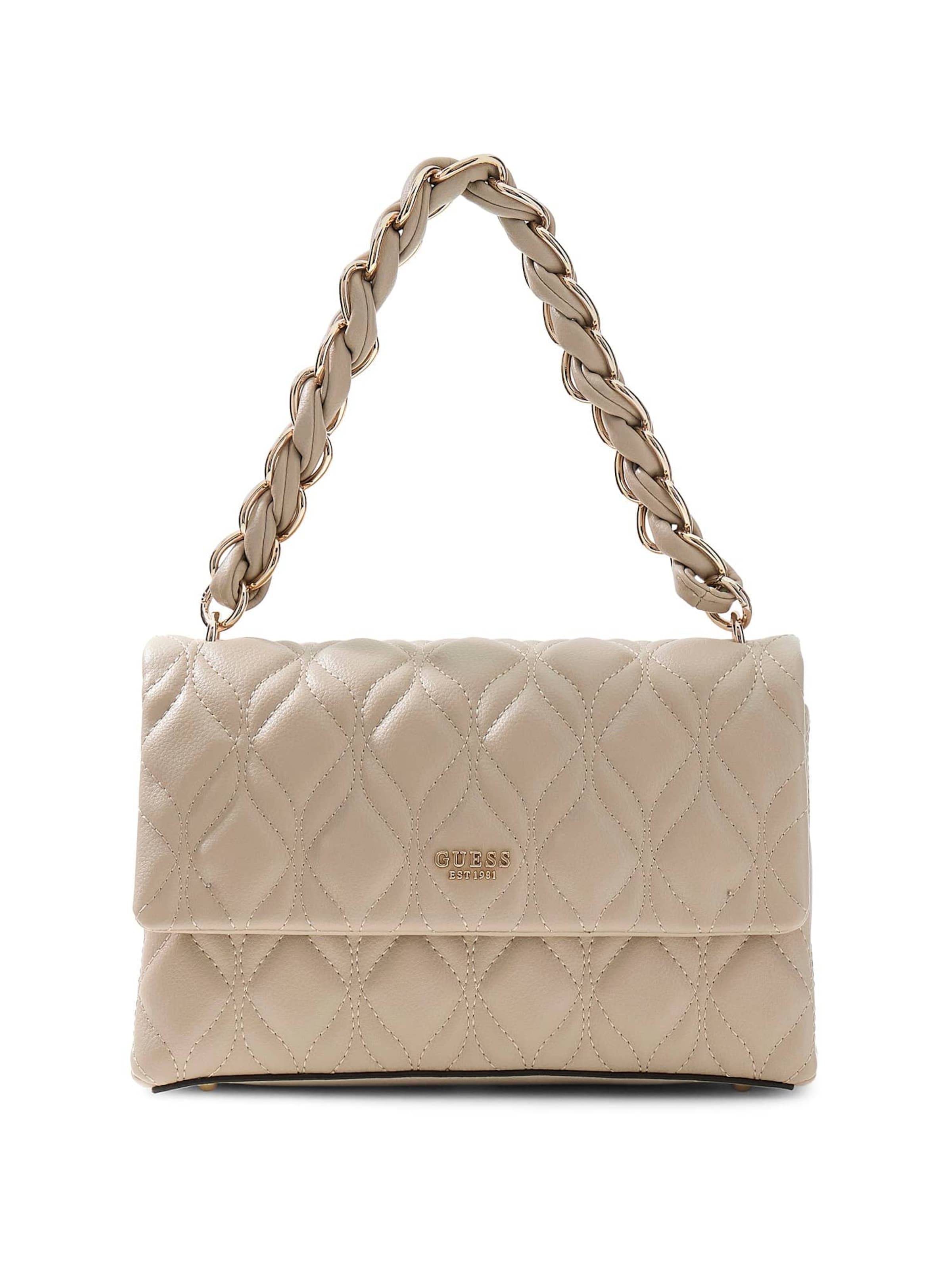 GUESS Schultertasche 'Maxine' in Beige: Vorderseite