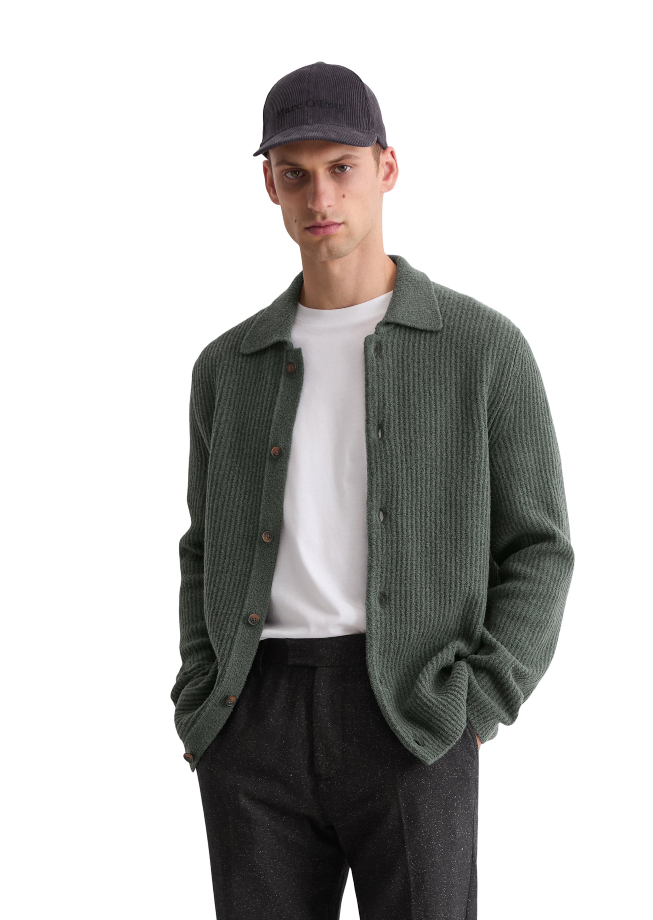 Marc O'Polo Knit cardigan in Green: front