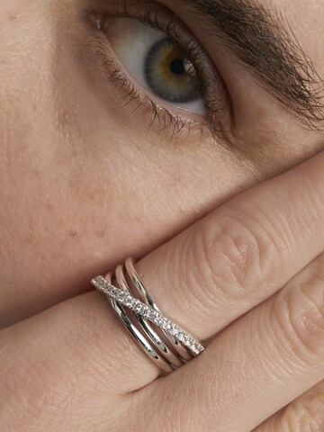 P D PAOLA Ring in Zilver: voorkant