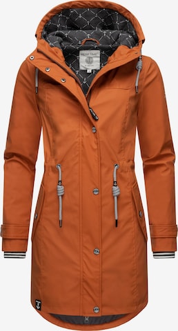 Peak Time Raincoat in Orange: front