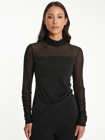 Ana Alcazar Shirt 'Tarla' in Zwart: voorkant