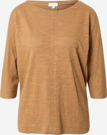 s.Oliver Shirt in Bruin: voorkant