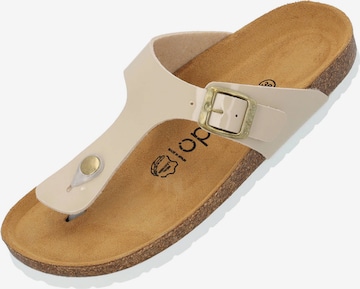 Palado Teenslipper 'Kos' in Beige: voorkant