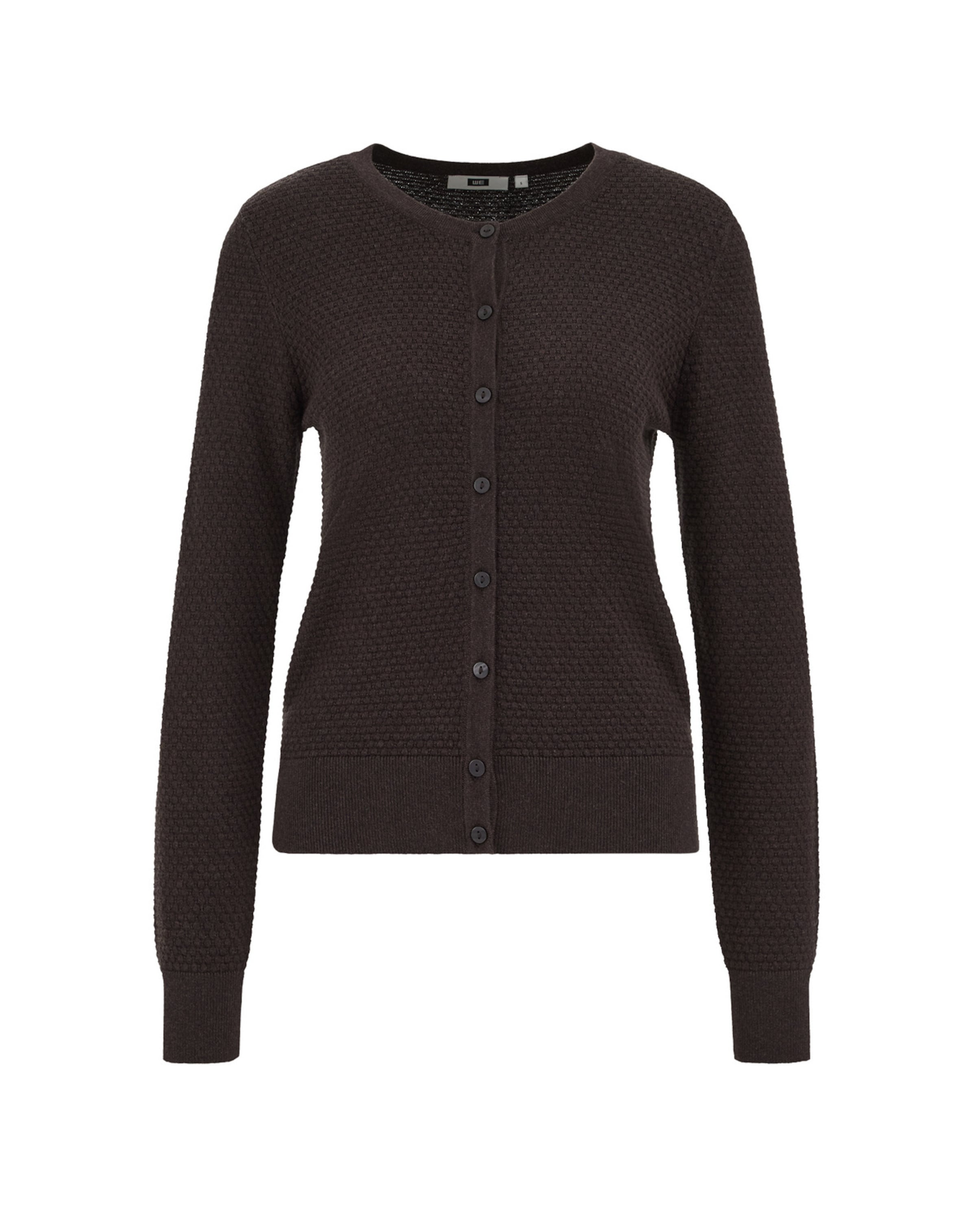 WE Fashion Вязаная кофта в Коричневый: спереди