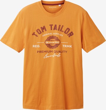 T-Shirt TOM TAILOR en orange : devant