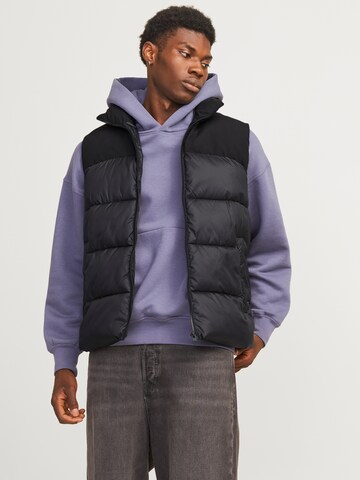 JACK & JONES Vest 'JJMOON' in Black: front