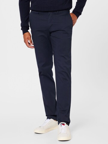 Coupe slim Pantalon chino 'Denton' TOMMY HILFIGER en bleu : devant