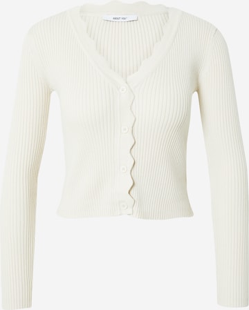 ABOUT YOU Knit Cardigan 'Joy' in Beige: front