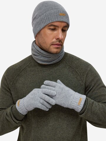 BELLEMERE NEW YORK Mütze 'Ribbed Lambswool Beanie'‌‌‌‌‌ in Grau