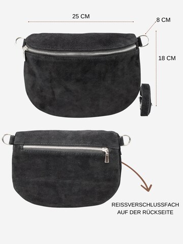 Brise Schultertasche 'Afia Suede'‌‌‌‌‌‌‌ in Schwarz