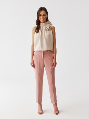 TATUUM Regular Trousers with creases 'Rimini' in Pink